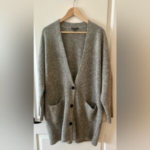 Eileen Fisher Gray Women's Oversized Cardigan EUC